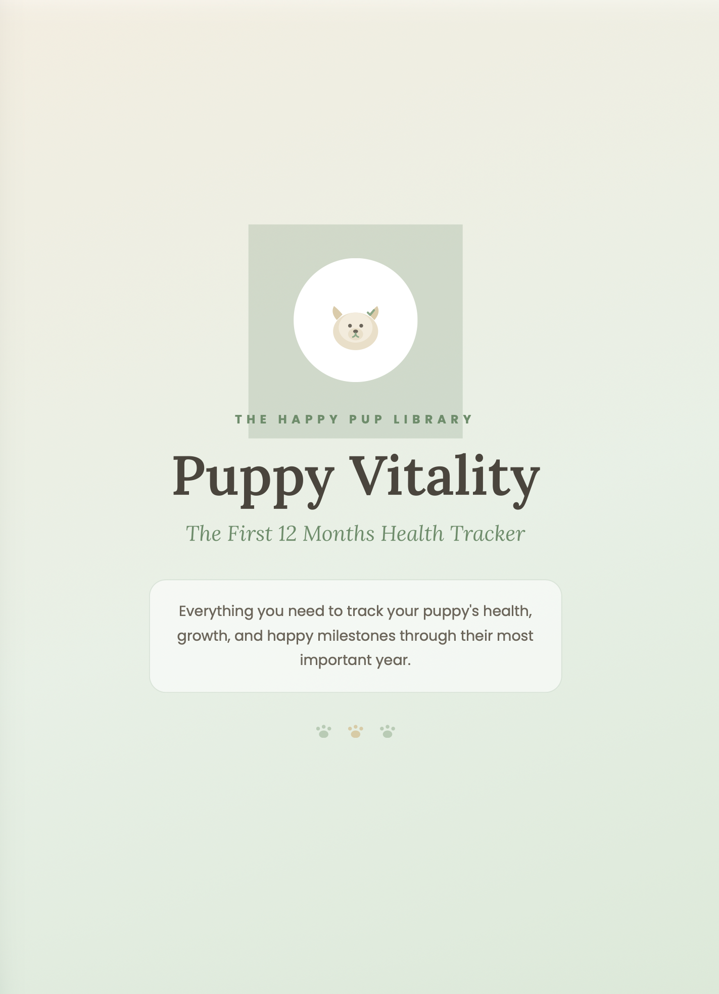 Pup Vitality Tracker